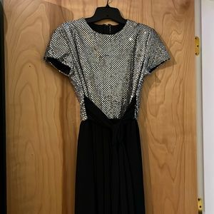 Sparkle jumpsuit super flattering